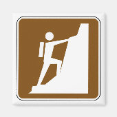 Aimant Symbole Escalade de roche (Devant)