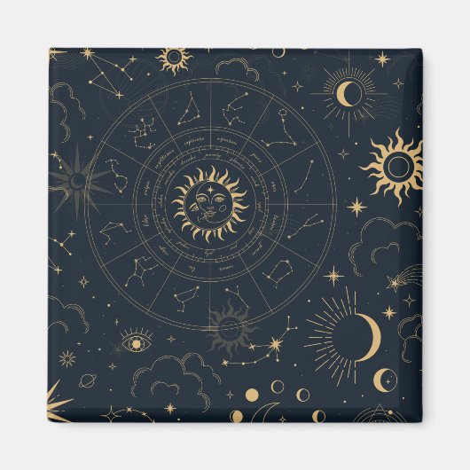 Aimant SYMBOLE ÉTOILE Céleste (Devant)