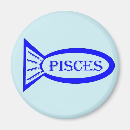 Aimant Symbole étoile Poisson magnétique (Devant)