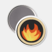 Aimant SYMBOLE FEU Ninjas ASILE FEU Ninjas (Recto/Verso)