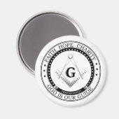 Aimant Symbole franc-maçonnerie (Recto/Verso)