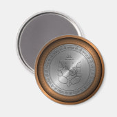 Aimant SYMBOLE GANESHA ÉMOSSÉ Métallique (Recto/Verso)