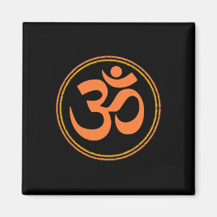 Aimant Symbole graphique spirituel de yoga méditation Om