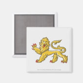 Aimant Symbole héraldique de l'état de lion gardant (Recto/Verso)