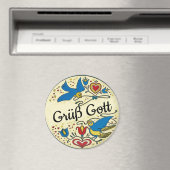 Aimant SYMBOLE Hex Néerlandais Pennsylvanie Grüß Gott (In Situ (Lave-vaisselle))