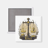 Aimant Symbole Horoscope Libra (Recto/Verso)