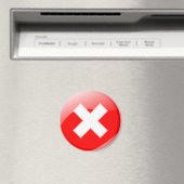 Aimant Symbole inexact Croix rouge No X (In Situ (Lave-vaisselle))