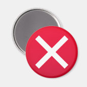 Aimant Symbole inexact Croix rouge No X (Recto/Verso)
