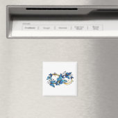 Aimant Symbole infini de papillons Morpho bleus (In Situ (Lave-vaisselle))