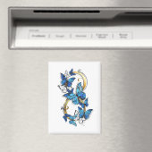 Aimant Symbole infini de papillons Morpho bleus (In Situ (Lave-vaisselle))