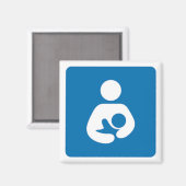 Aimant symbole international de l'allaitement (Recto/Verso)