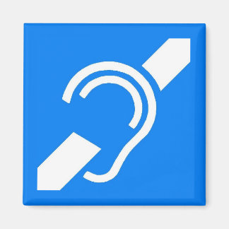 Aimant Symbole international pour les Sourds