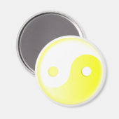 Aimant Symbole Jaune/Jang Jaune brillant (Recto/Verso)