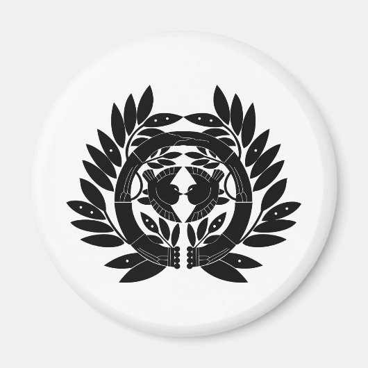 Aimant SYMBOLE KAMON Crest de la famille japonaise (Devant)