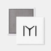 Aimant SYMBOLE Kayi (Recto/Verso)