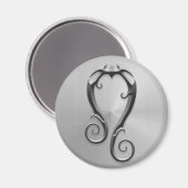 AIMANT SYMBOLE LAIS ACIER INOX (Recto/Verso)
