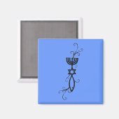 Aimant Symbole messianique (Recto/Verso)