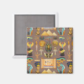 Aimant Symbole Motif égyptien Hiéroglyphique antique (Recto/Verso)