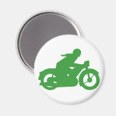 Aimant Symbole moto vert (Recto/Verso)