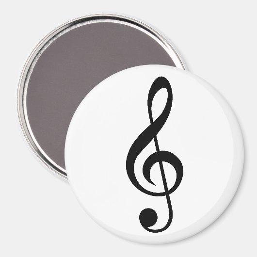 Aimant Symbole musical G-Clef Treble Clef (Recto/Verso)