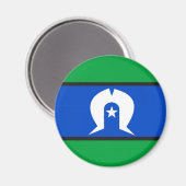 Aimant Symbole national de l'île du détroit de Torres (Recto/Verso)