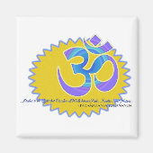 Aimant Symbole Om Aum Paramahansa Yogananda Citation (Devant)