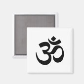 Aimant Symbole Om bouddhiste (Recto/Verso)
