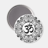 AIMANT SYMBOLE OM HINDU ORNE (Recto/Verso)