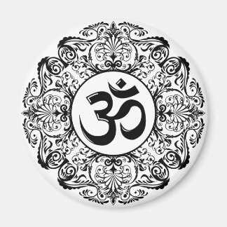 AIMANT SYMBOLE OM HINDU ORNE