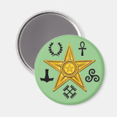 Aimant SYMBOLE Pagan Barnstar (Recto/Verso)