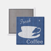 Aimant SYMBOLE patiné DE Café Frais (Recto/Verso)