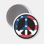Aimant SYMBOLE Patriotique DE LA PAIX (Recto/Verso)