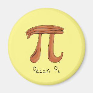 Aimant Symbole Pecan Pi mignon Math enseignant cadeau