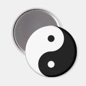 Aimant Symbole philosophique motivationnel Yin et Yang (Recto/Verso)