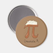 Aimant Symbole Pi Chocolat Math drôle (Recto/Verso)