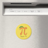 Aimant Symbole Pi Peach Math Funny (In Situ (Lave-vaisselle))