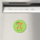 Aimant Symbole Pi Peach Math Funny (In Situ (Lave-vaisselle))