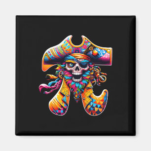 Aimant Symbole Pirate Pi Jour Funky Mathme Coloré