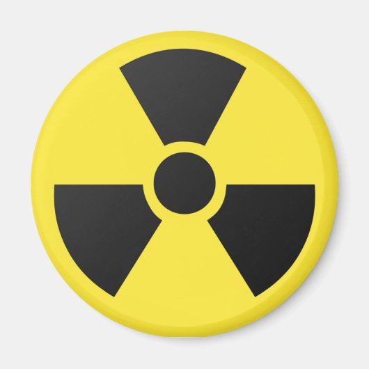 Aimant Symbole radioactif (Devant)