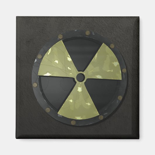 Aimant Symbole radioactif (Devant)