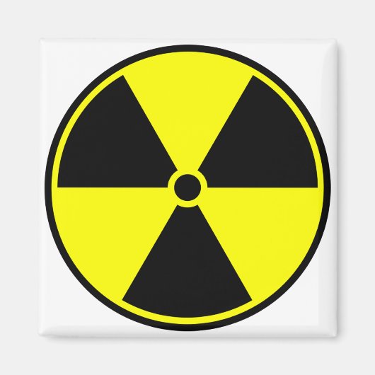 Aimant Symbole radioactif (Devant)