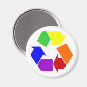 Aimant symbole rainbow (Recto/Verso)