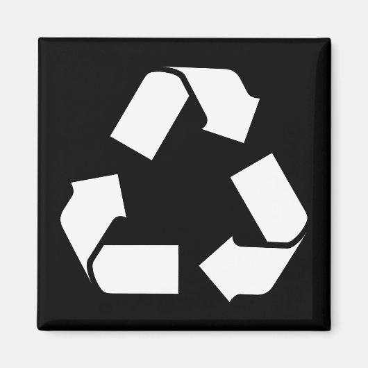 AIMANT SYMBOLE RECYCLE (Devant)