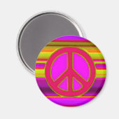 AIMANT SYMBOLE ROSE DIFFÉRENT & PAIX (Recto/Verso)