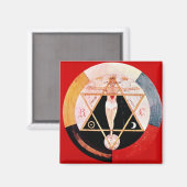 Aimant Symbole rosicrucien de l'Ordre Hermétique (Recto/Verso)
