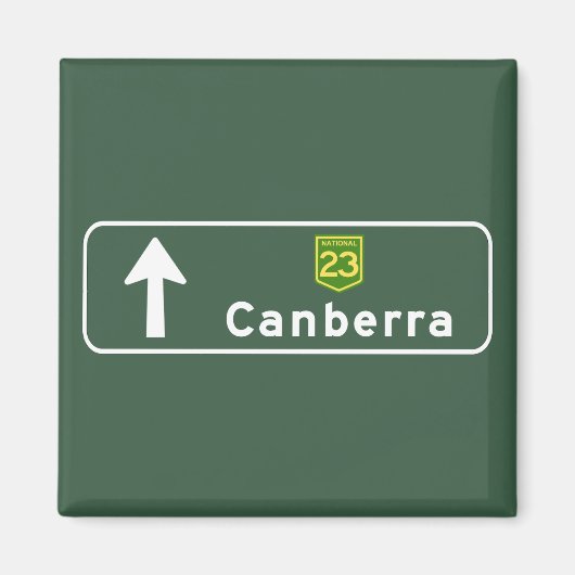 Aimant Symbole routier de Canberra, Australie (Devant)