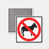 Aimant Symbole routier sans ânes (Recto/Verso)