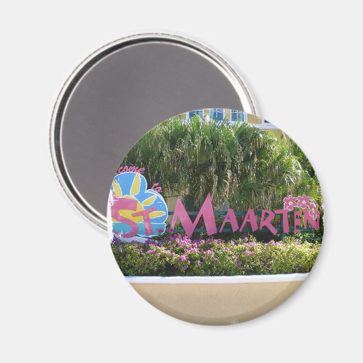 AIMANT SYMBOLE SAINT-MARTIN (Recto/Verso)