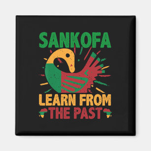 Aimant Symbole Sankofa et Adinkra Ghana pour l'histoire d