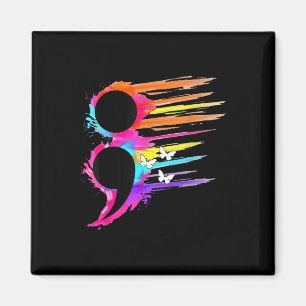 Aimant Symbole Semicolon Santé mentale Prévention du suic